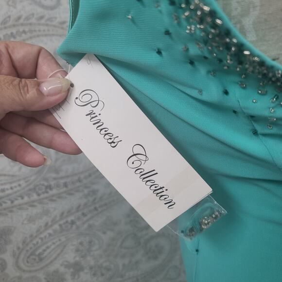 Princess Collection Aquamarine Beaded fairy grunge formal dress Size 6 Party - Picture 11 of 15